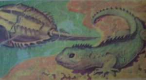 Resimde canlı fosillerden ikisini görüyorsunuz. Limulus solda, Sphenodon sağda.